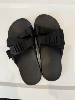 Chaco Black Slide Sandals